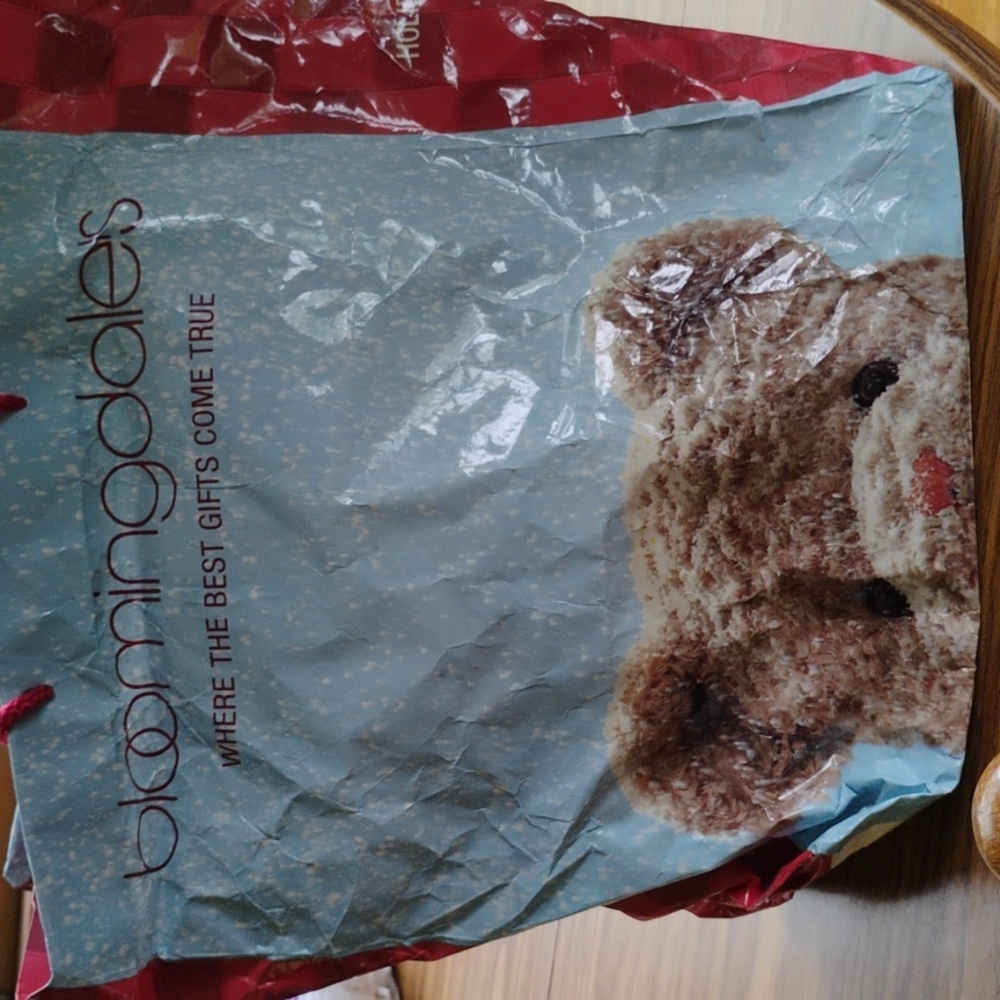 🧸 Bloomingdales HOLIDAY 2002 CHRISTMAS 🎁 SHOPPING BAG 🛍️
